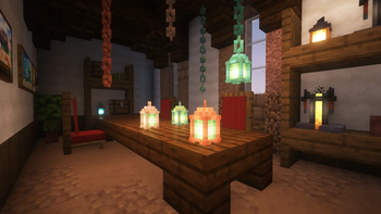 3D Copper Lanterns and Chains
