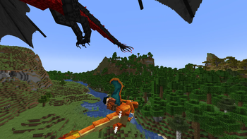 Charizard and real dragon