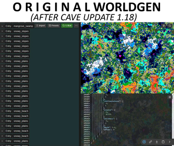 Original default worldgen containing over 205.000 lines of code