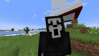 Spooky Ghost Face Man