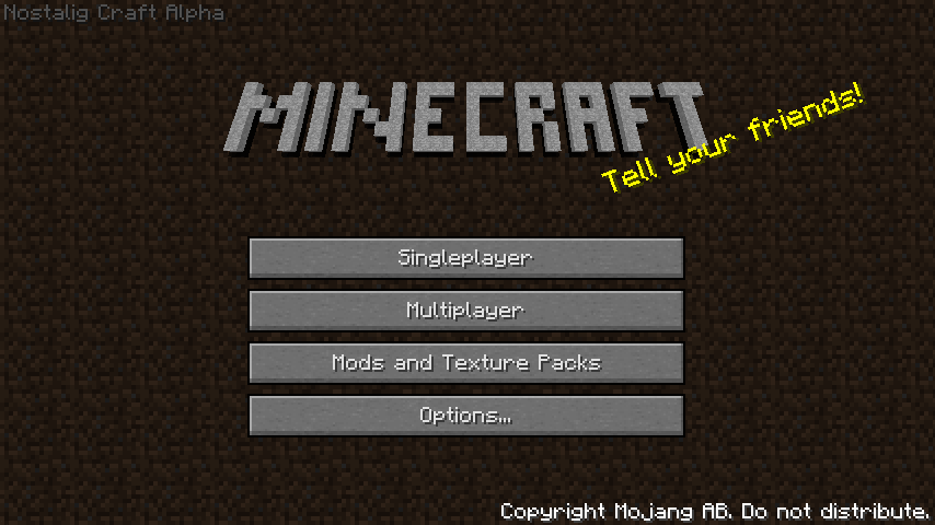 Main menu