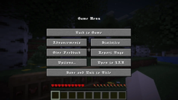 Pause Menu
