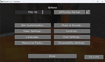The Option Menu Placement