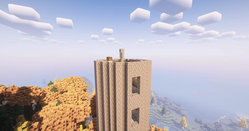 Golem on top of tower