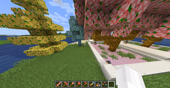 The tree and tools of the main world