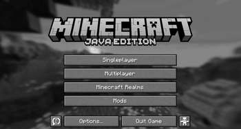 Main Menu Title Screen