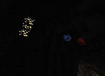 gold, lapis and redstone ores