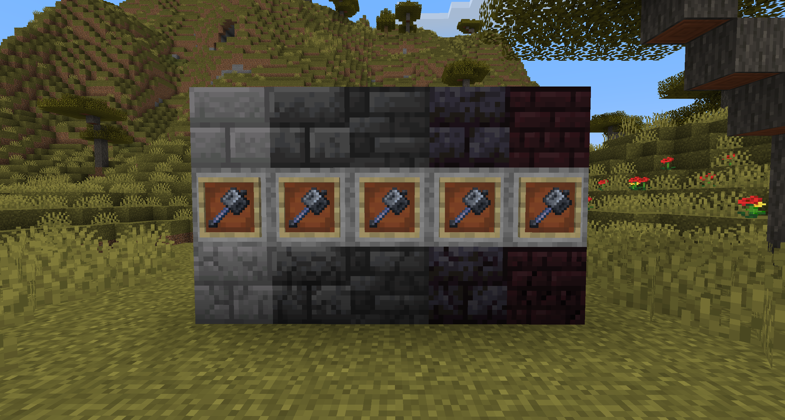 Blocks that can be cracked