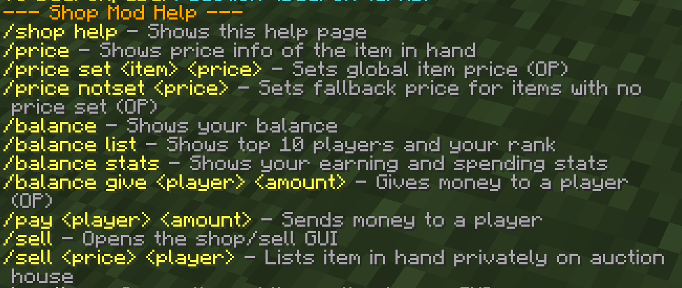 Command List 1/2