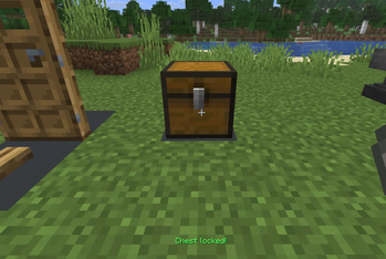 Locking a chest