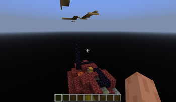 A ruined Nether portal!