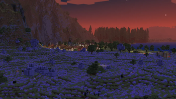 Village at night