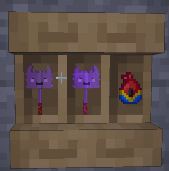 Wemmaces on a shelf