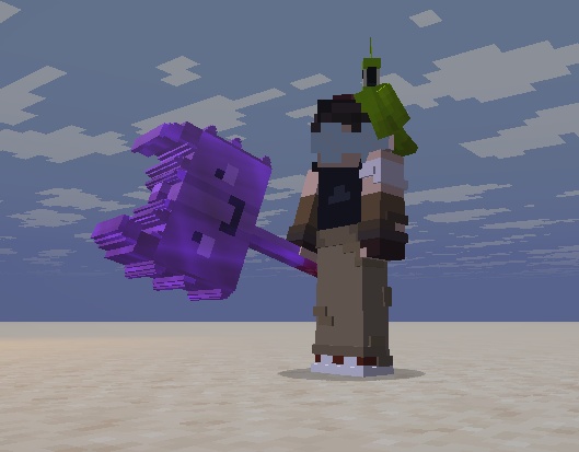 Me holding an enchanted Wemmace
