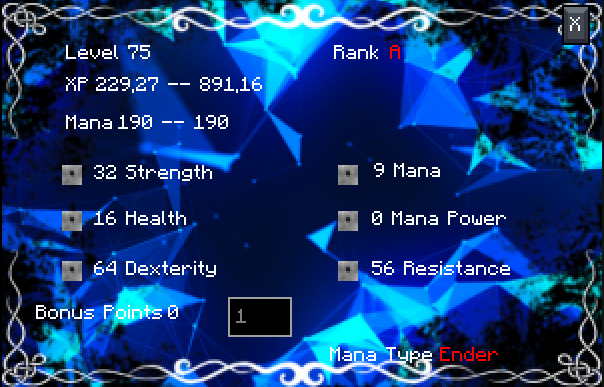 Stats Tab Design