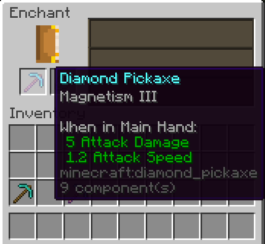 Magnetism: New Tool Enchantment!