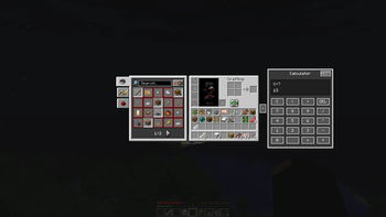 Using calculator inside minecraft.