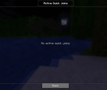 No Active Quick Joins