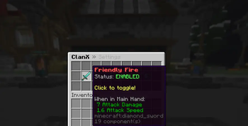 ClanX >> setting gui