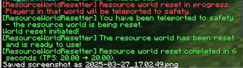 Announcement in chat