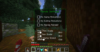 Advanced Settings Screen