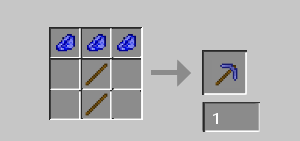 Lapis pickaxe craft