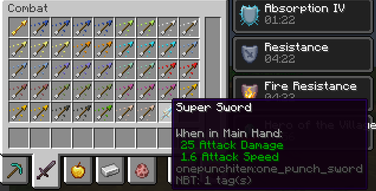 Combat tag-super sword