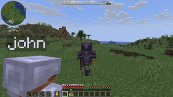 POV of player having Advance Invisibility (third person camera)