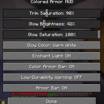 Configuration Menu