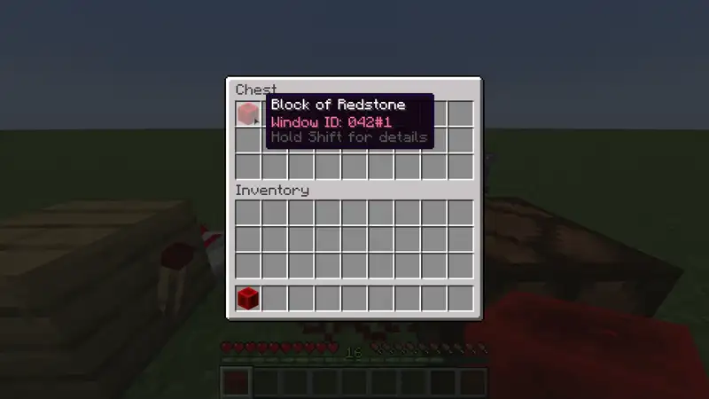 A barrel holding an entangled stack with a comparator reading it; the signal drops when the last item is taken.