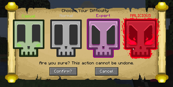 Difficulty Selection Menu