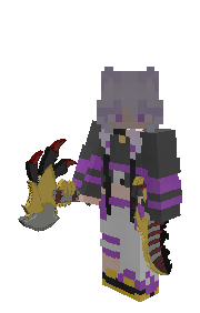 Minecraft Skin holding both weapons..