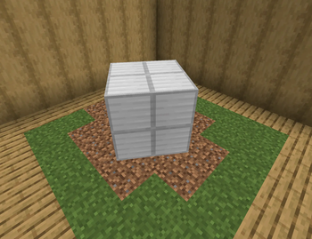 Grass worn into dirt