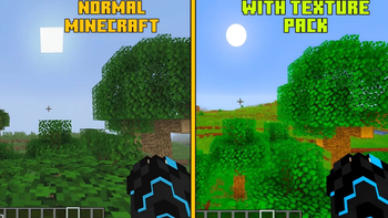 Normal Minecraft vs Fresh Vanilla Plus