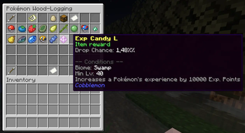 Item drops GUI by profession