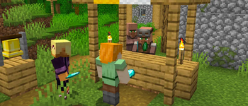 Group trading with villagers
