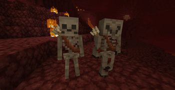 Nether Piglin Skeletons