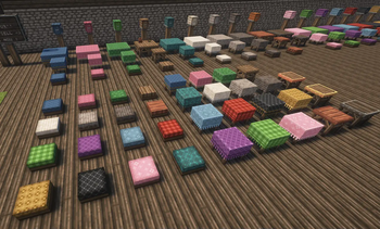 Tables and chairs retextured