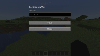 In-game settings window