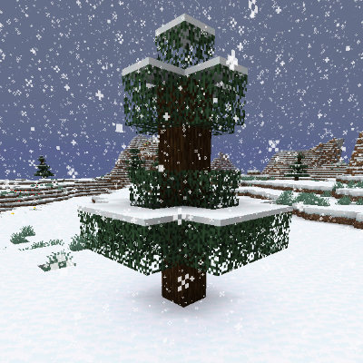 Snow Under Trees