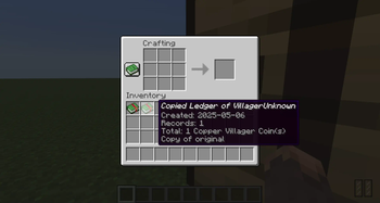 Crafted Copied Ledger