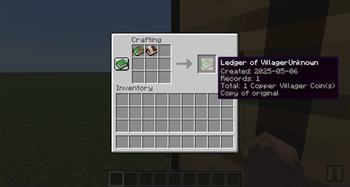 Ledger Copying Recipe