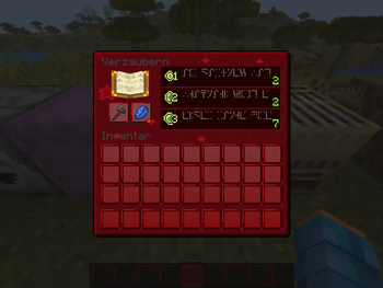 Enchanting table - GUI