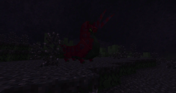 A Scolipede roaming around the Corrupt Barrens