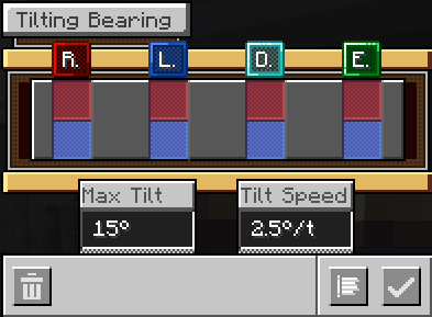 Tilting Bearing GUI