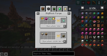 Forge Recipe preview