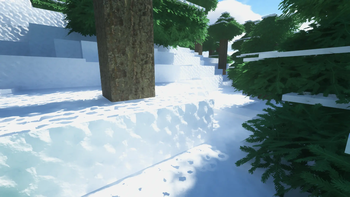 Snowy taiga biome