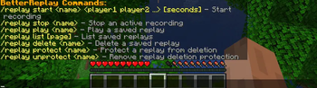 BetterReplay Commands