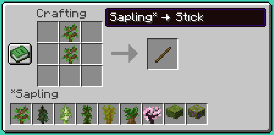 Craft Sticks from Saplings