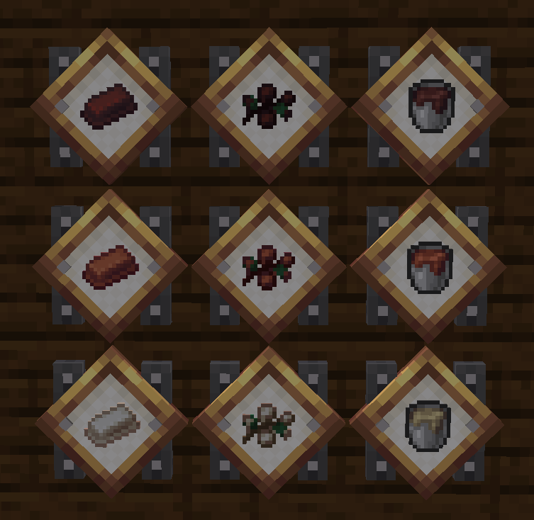 All the chocolate based items in V1.0.1